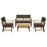 Hana 4 Pc. Patio Set Model Gm-1020Br-4Pk-Chair By Furniture Of America